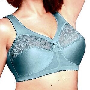 Glamorise MagicLift Original Wireless Full Figure Teal Support Bra
